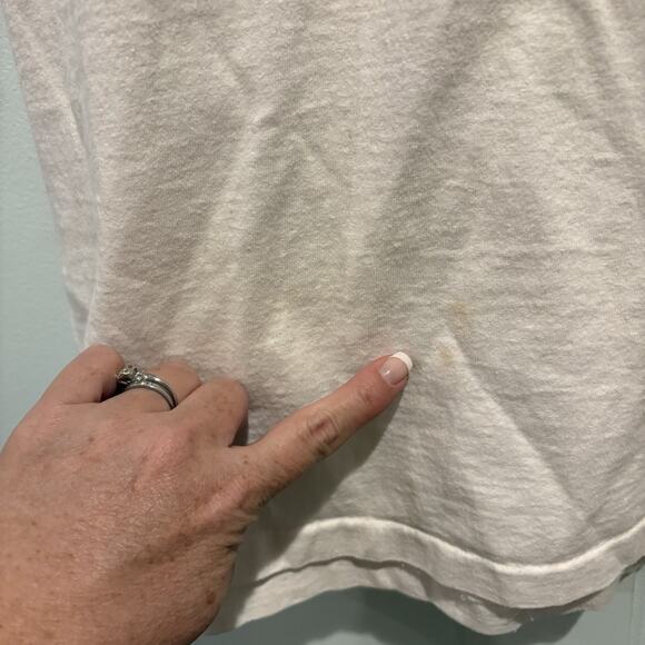 Vtg Chincoteague Island T Shirt Women Large White Single Stitch Ponies Dolphins - Picture 8 of 12